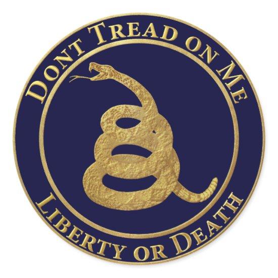 Don’t Tread on Me Classic Round Sticker