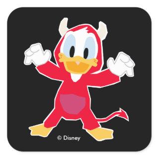 Donald Duck as Devil Square Sticker