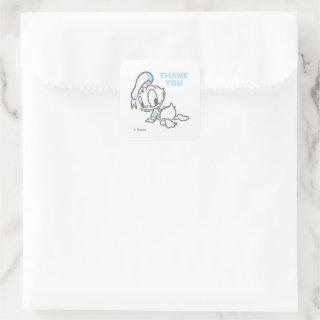 Donald Duck Baby Shower - Thank You Square Sticker