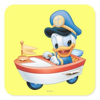 Donald Duck | Boat Baby Square Sticker