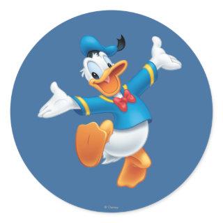 Donald Duck | Jumping Classic Round Sticker