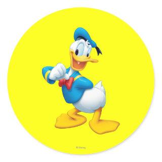 Donald Duck | Posing Classic Round Sticker