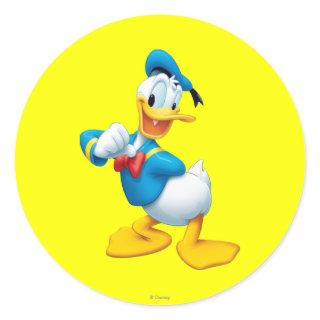 Donald Duck | Posing Classic Round Sticker