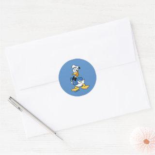 Donald Duck Smile Classic Round Sticker