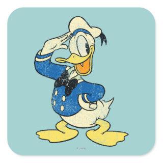 Donald Duck | Vintage Square Sticker
