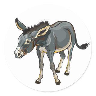 donkey classic round sticker