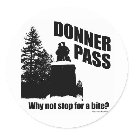 Donner Pass Classic Round Sticker