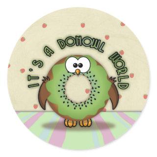 donowl kiwi - classic round sticker