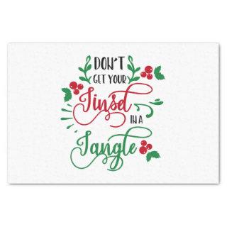 dont get your tinsel in a tangle Christmas Tissue Paper