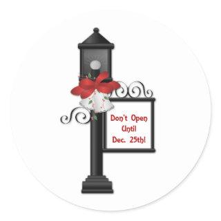 Don't Open Until Dec 25th Christmas Sticker