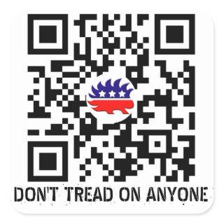 Don't Tread On Anyone Libertarian Party QR Sticker