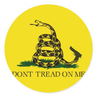 Don't tread on me! classic round sticker