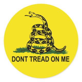 Dont Tread On Me Classic Round Sticker