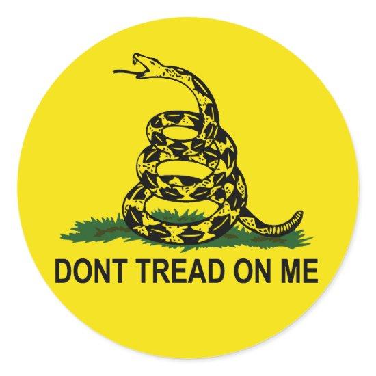 Dont Tread On Me Classic Round Sticker