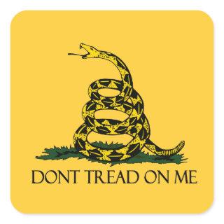 Dont Tread on Me Gadsden Flag Historical Military Square Sticker