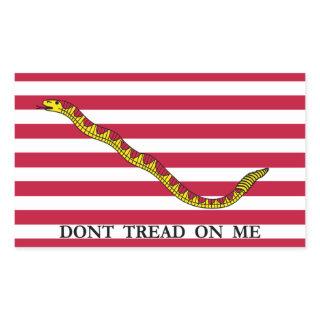 Don't Tread On Me - Navy Jack Flag Rectangular Sticker