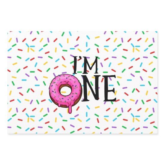 Donut Colorful I'm One 1st Birthday    Sheets