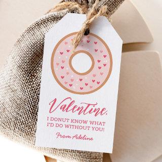 Donut Kids Valentines Day Gift Tags