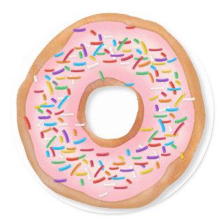 Donut Pink Frosting Sprinkles Cute Food | Doughnut Classic Round Sticker