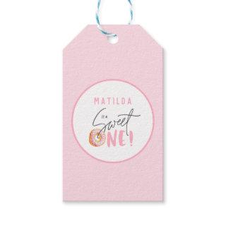 Donut sweet one 1st birthday party favor  gift tags