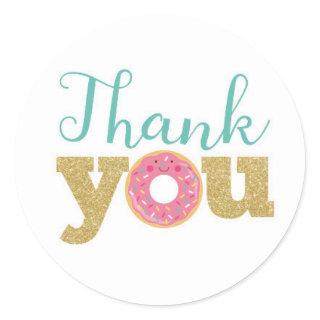 Donut Thank You Labels, Donut Sticker