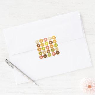 Donut Worry, be Happy! Square Sticker