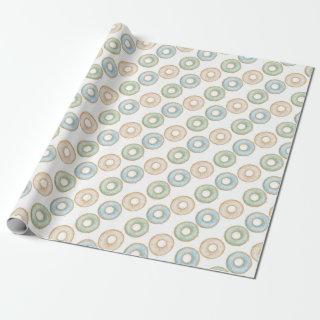 Donut  Kids Birthday Party Gift Wrap