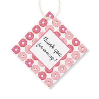 Donuts Pink Gift Labels, Diamond Label