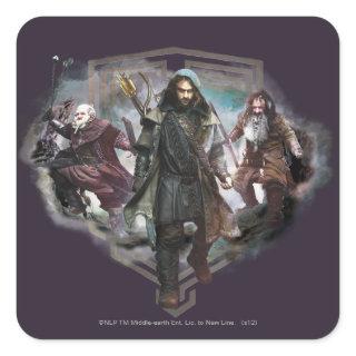 Dori, Kili, and Bifur Square Sticker