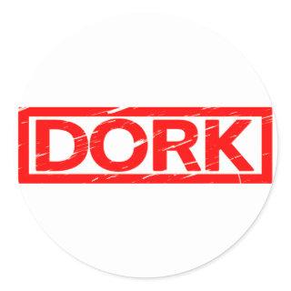 Dork Stamp Classic Round Sticker