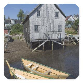 Dory builder,Lunenburg, Nova Scotia, Canada Square Sticker