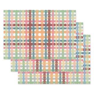 Dotted Pastel Plaid Pattern   Sheets