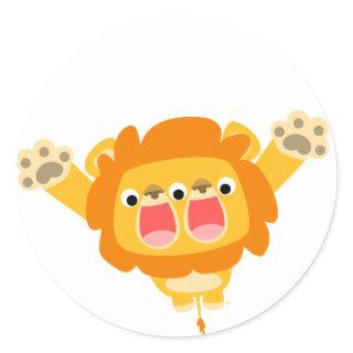 Double Trouble cute cartoon lion sticker