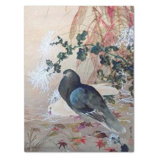 Dove in Autumn Leaves, Watanabe Seitei Tissue Paper