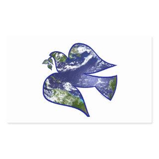 Dove of Peace Rectangular Sticker