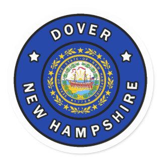 Dover New Hampshire Classic Round Sticker
