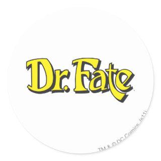 Dr. Fate Logo Classic Round Sticker