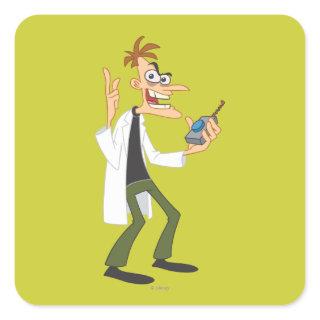 Dr. Heinz Doofenshmirtz 3 Square Sticker