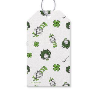 Dr. Seuss | Cat in the Hat Clover Pattern Gift Tags