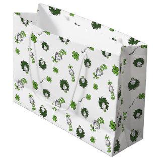 Dr. Seuss | Cat in the Hat Clover Pattern Large Gift Bag