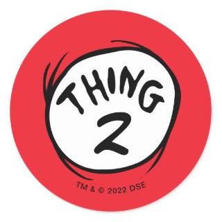 Dr. Seuss | Custom Thing 1 Thing 2 Classic Round Sticker