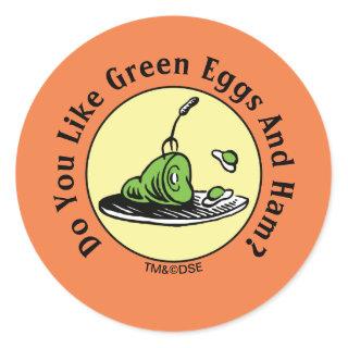 Dr. Seuss | Green Eggs and Ham Icon Classic Round Sticker