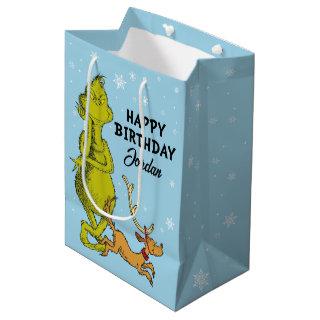 Dr. Seuss | Grinch Winter Birthday Medium Gift Bag