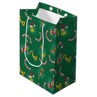 Dr. Seuss | The Grinch | Merry Grinchmas Pattern Medium Gift Bag
