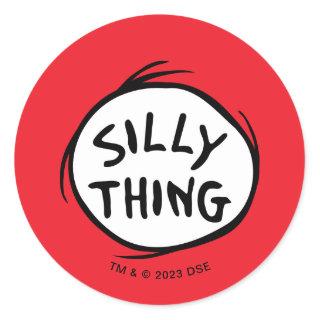 Dr. Seuss | Thing 1 Thing 2 - Silly Thing Classic Round Sticker