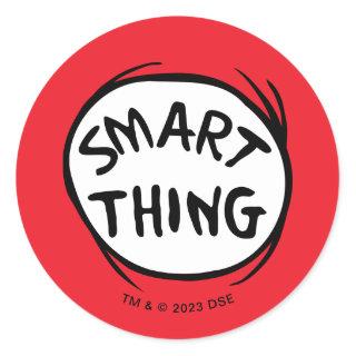 Dr. Seuss | Thing 1 Thing 2 - Smart Thing Classic Round Sticker