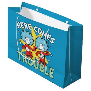 Dr. Seuss | Thing One Thing Two Here Comes Trouble Large Gift Bag
