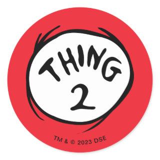 Dr. Seuss | Thing One Thing Two - Thing Two Classic Round Sticker