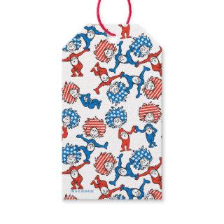 Dr. Seuss | Thing One Thing Two US Flag Pattern Gift Tags