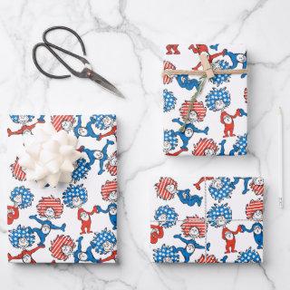 Dr. Seuss | Thing One Thing Two US Flag Pattern  Sheets